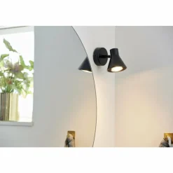 Luminaires Scandinaves-Luminaires Nordlux Applique murale Nordlux EIK Noir, 1 lumière