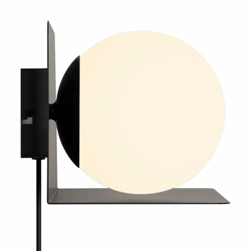 Luminaires Nordlux Applique murale Nordlux LILIBETH Noir, 1 lumière