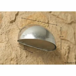 Luminaires Nordlux Applique murale Nordlux Scorpius Acier inoxydable, Zingué, 1 lumière