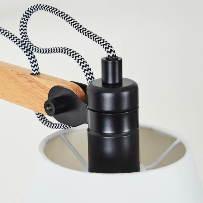 hofstein Applique murale Norfolk Bois clair, Noir, 1 lumière