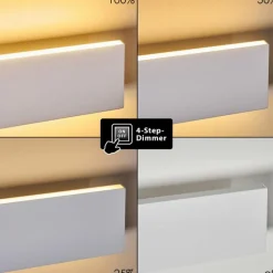 hofstein Applique murale Obion LED Blanc, 2 lumières