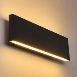 hofstein Applique murale Obion LED Anthracite, 2 lumières