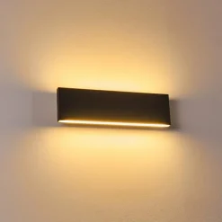 hofstein Applique murale Obion LED Anthracite, 2 lumières