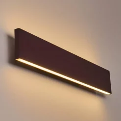 Lampes Vintages & Rétros-hofstein Applique murale Obion LED Rouille, 2 lumières