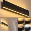 hofstein Applique murale Obion LED Noir, 2 lumières
