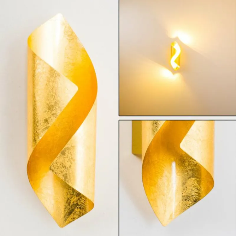 Lampes Dorées-hofstein Applique murale Ogarrio LED Or, 2 lumières