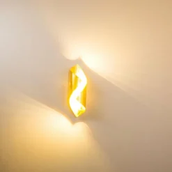 Lampes Dorées-hofstein Applique murale Ogarrio LED Or, 2 lumières