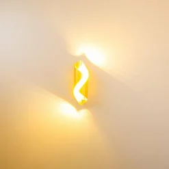 Lampes Dorées-hofstein Applique murale Ogarrio LED Or, 2 lumières