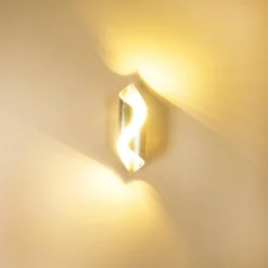 hofstein Applique murale Ogarrio LED Argenté, 2 lumières* Éclairage Led