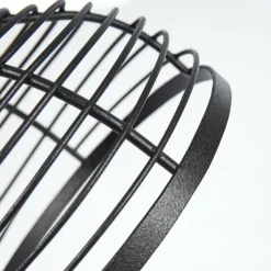 Lampes Industrielles-hofstein Applique murale Omna Bois foncé, Noir, 1 lumière