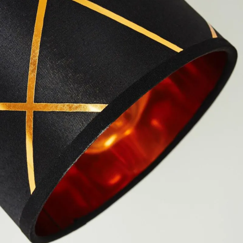 Lampes En Tissu-hofstein Applique murale Opatija Noir, 1 lumière