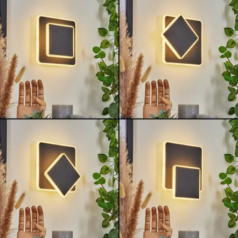 hofstein Applique murale Orchaise LED Noir, Blanc, 1 lumière