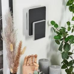 hofstein Applique murale Orchaise LED Noir, Blanc, 1 lumière