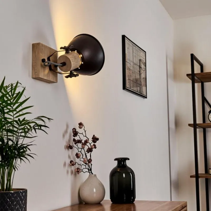 Luminaires Rustiques-hofstein Applique murale Orny Anthracite, 1 lumière