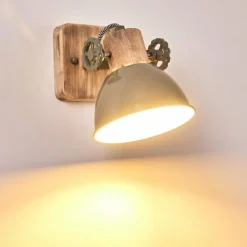 Lampes Vintages & Rétros-hofstein Applique murale Orny Bois clair, 1 lumière