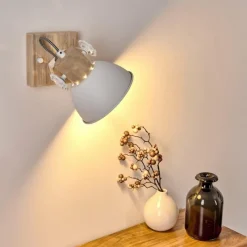 Lampes Vintages & Rétros-hofstein Applique murale Orny Bois clair, 1 lumière