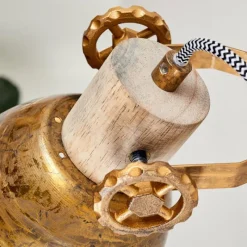 Lampes Dorées-hofstein Applique murale Orny Bronze, Bois clair, 1 lumière