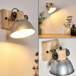 Lampes Industrielles-hofstein Applique murale Orny Brun, Zingué, 1 lumière