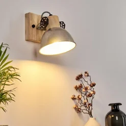 Lampes Industrielles-hofstein Applique murale Orny Brun, Zingué, 1 lumière