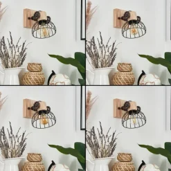 Lampes Industrielles-hofstein Applique murale Orny Brun, Écru, 1 lumière