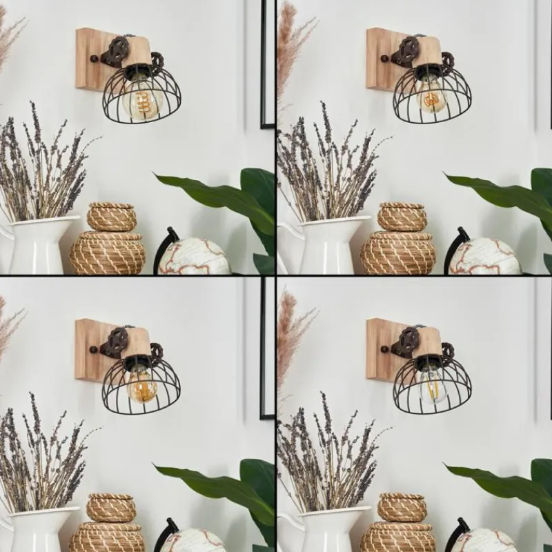 Lampes Industrielles-hofstein Applique murale Orny Brun, Écru, 1 lumière