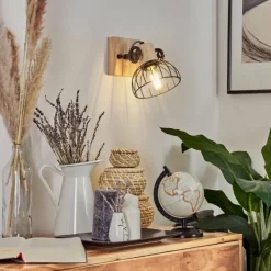 Lampes Industrielles-hofstein Applique murale Orny Brun, Écru, 1 lumière