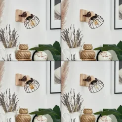 Lampes Industrielles-hofstein Applique murale Orny Écru, Rouille, 1 lumière