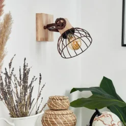 Lampes Industrielles-hofstein Applique murale Orny Écru, Rouille, 1 lumière