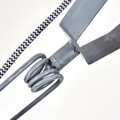 Lampes Industrielles-hofstein Applique murale Orny Gris, Bois clair, 1 lumière