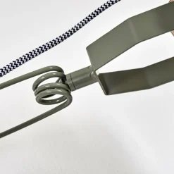 Lampes Industrielles-hofstein Applique murale Orny Vert, Bois clair, 1 lumière