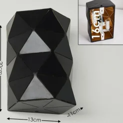 Lampes Dorées-hofstein Applique murale Osby Or, Noir, 2 lumières