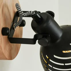 Lampes Dorées-hofstein Applique murale Osina Écru, Noir, 1 lumière