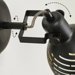 Lampes Dorées-hofstein Applique murale Osina Noir, 1 lumière