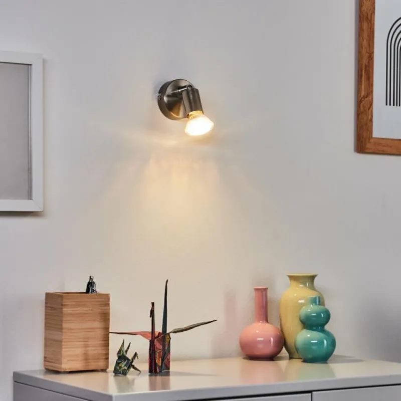 hofstein Applique murale Oula LED Nickel mat, 1 lumière