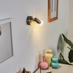 hofstein Applique murale Oula LED Nickel mat, 1 lumière