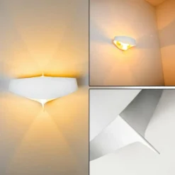 hofstein Applique murale Padua Blanc, 2 lumières