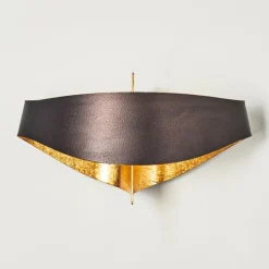 Lampe Turque-hofstein Applique murale Padua Brun doré, 2 lumières