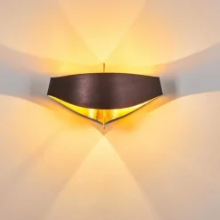 Lampe Turque-hofstein Applique murale Padua Brun doré, 2 lumières