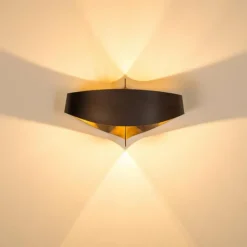 Lampe Turque-hofstein Applique murale Padua LED Brun, 2 lumières