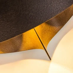 Lampe Turque-hofstein Applique murale Padua LED Brun, 2 lumières