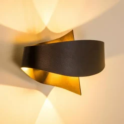 Lampe Turque-hofstein Applique murale Padua LED Brun, 2 lumières