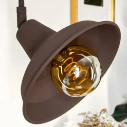 Lampes Vintages & Rétros-hofstein Applique murale Palaina Brun, 1 lumière