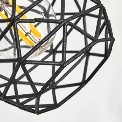 Lampes Vintages & Rétros-hofstein Applique murale Palmira Cuivre, Noir, 1 lumière