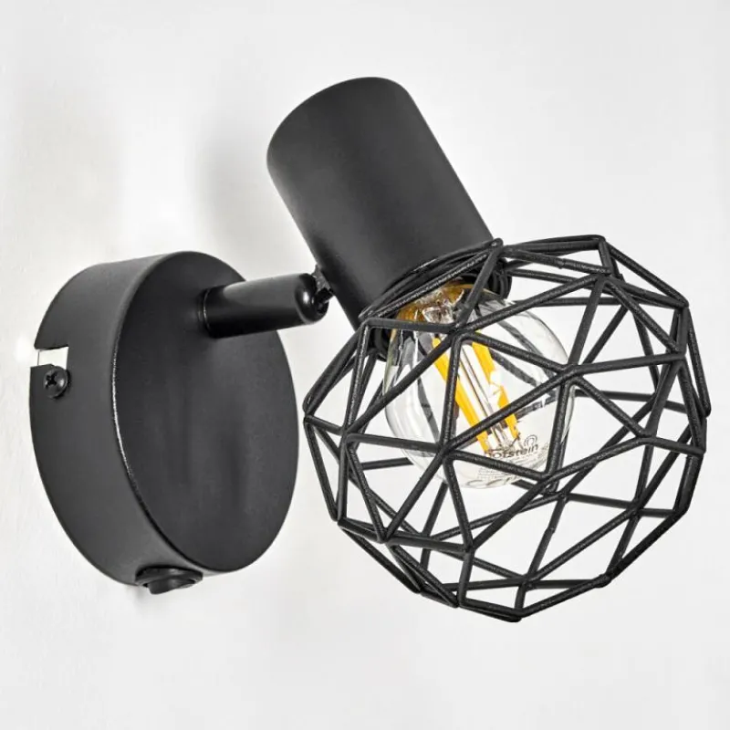 hofstein Applique murale Palmira Noir, 1 lumière