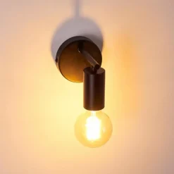 hofstein Applique murale Pamunkey Noir, 1 lumière