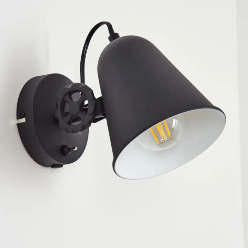 hofstein Applique murale Pany Chrome, Noir, 1 lumière