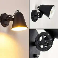 hofstein Applique murale Pany Noir, 1 lumière* Appliques