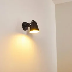 hofstein Applique murale Pany Noir, 1 lumière* Appliques