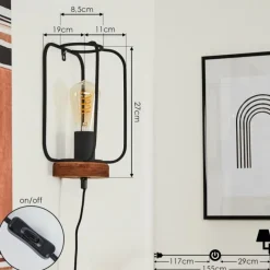 Lampes Vintages & Rétros-hofstein Applique murale Pasteur Écru, 1 lumière