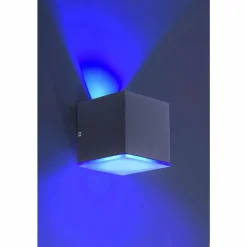 Paul Neuhaus Q-Serie Applique murale Paul Neuhaus Q-AMIN LED Anthracite, 1 lumière, Télécommandes, Changeur de couleurs